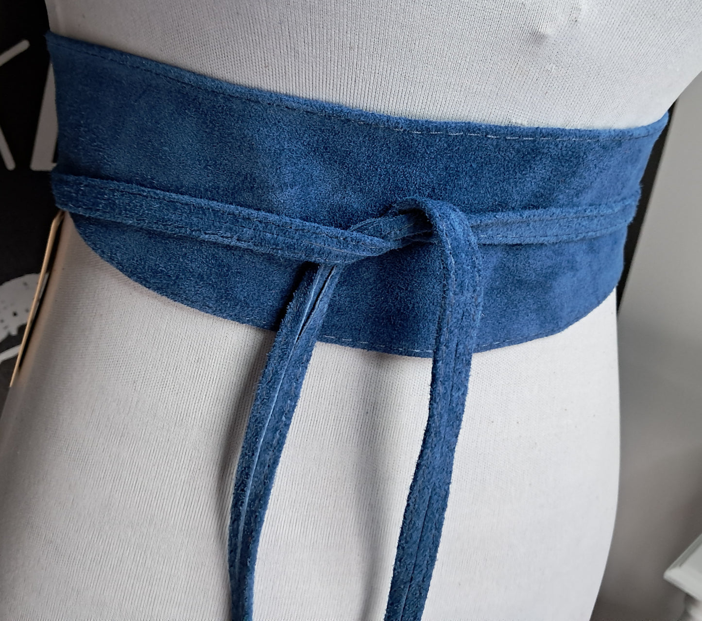 100% Leather and Suede Belt