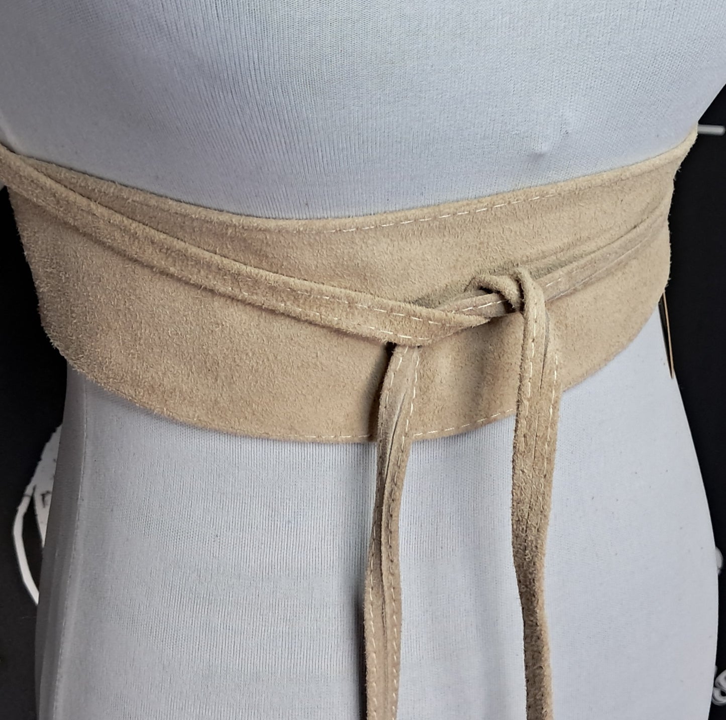 100% Leather and Suede Belt