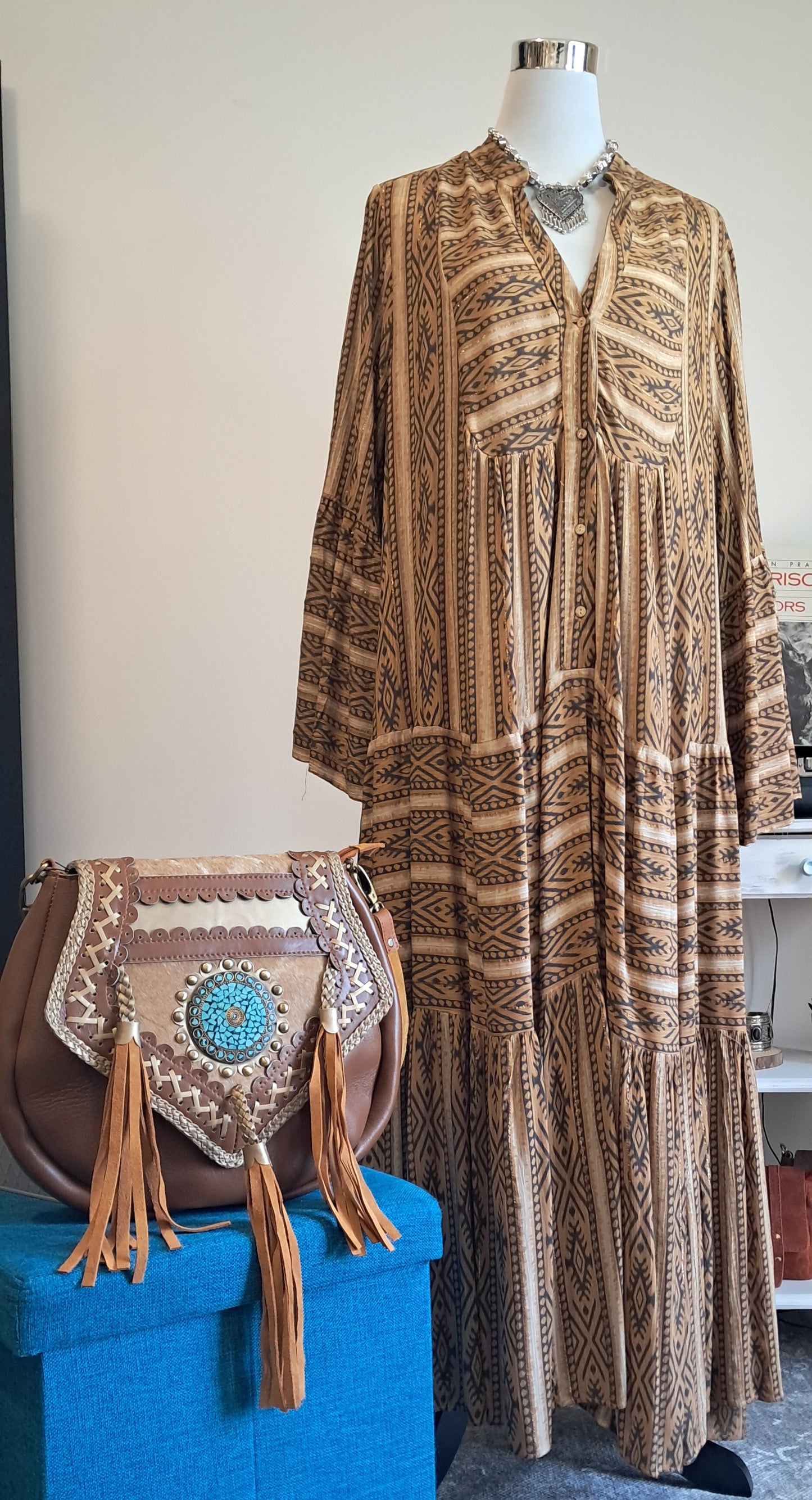 Vestido Étnico Midi