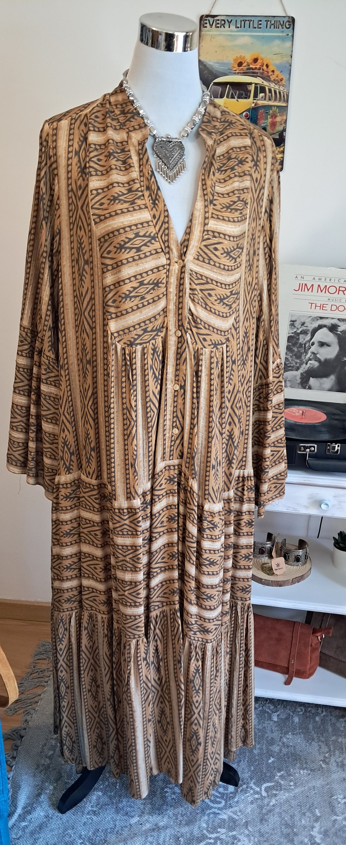 Vestido Étnico Midi