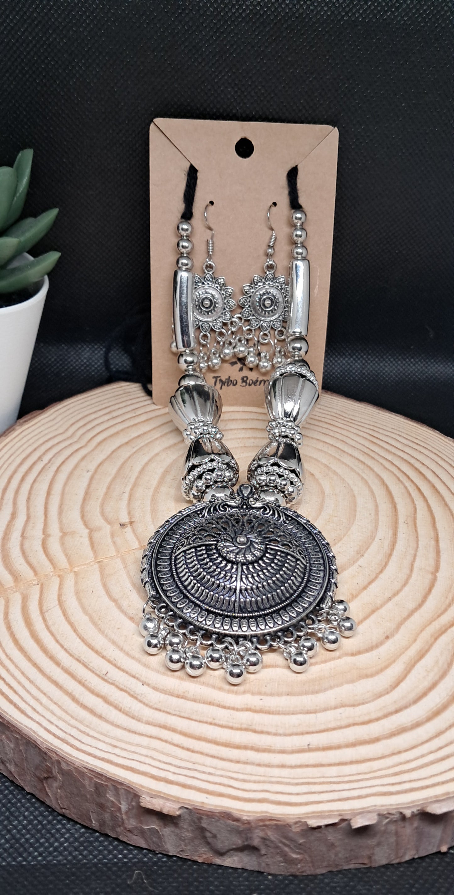 Conjunto Artesanal Colar e Brincos