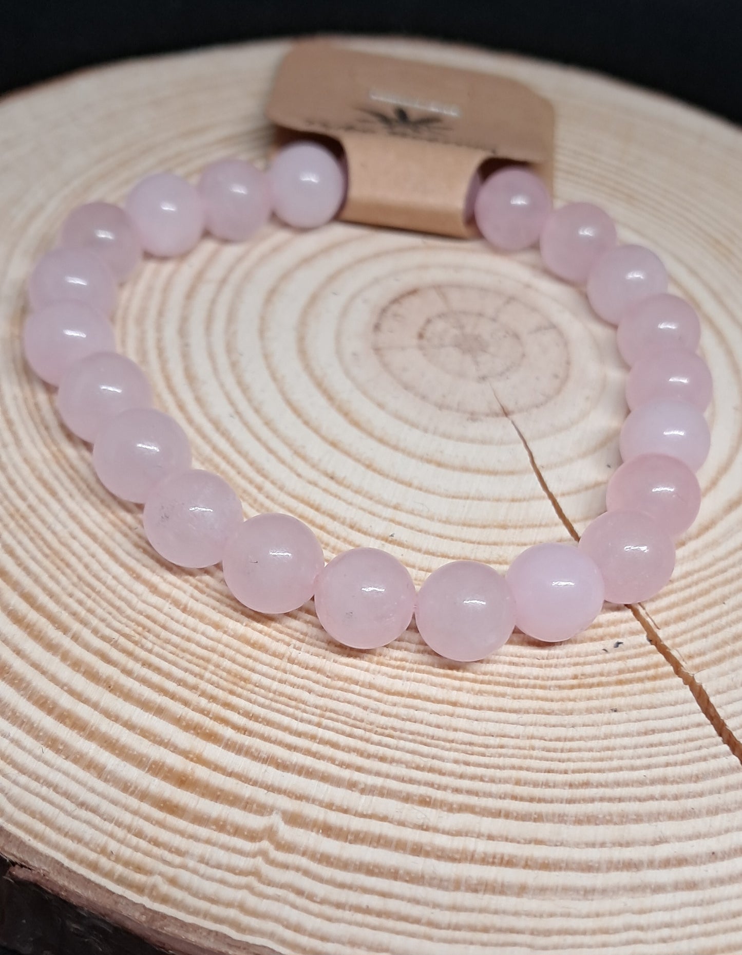 Pulseira Pedras Naturais Quartzo Rosa