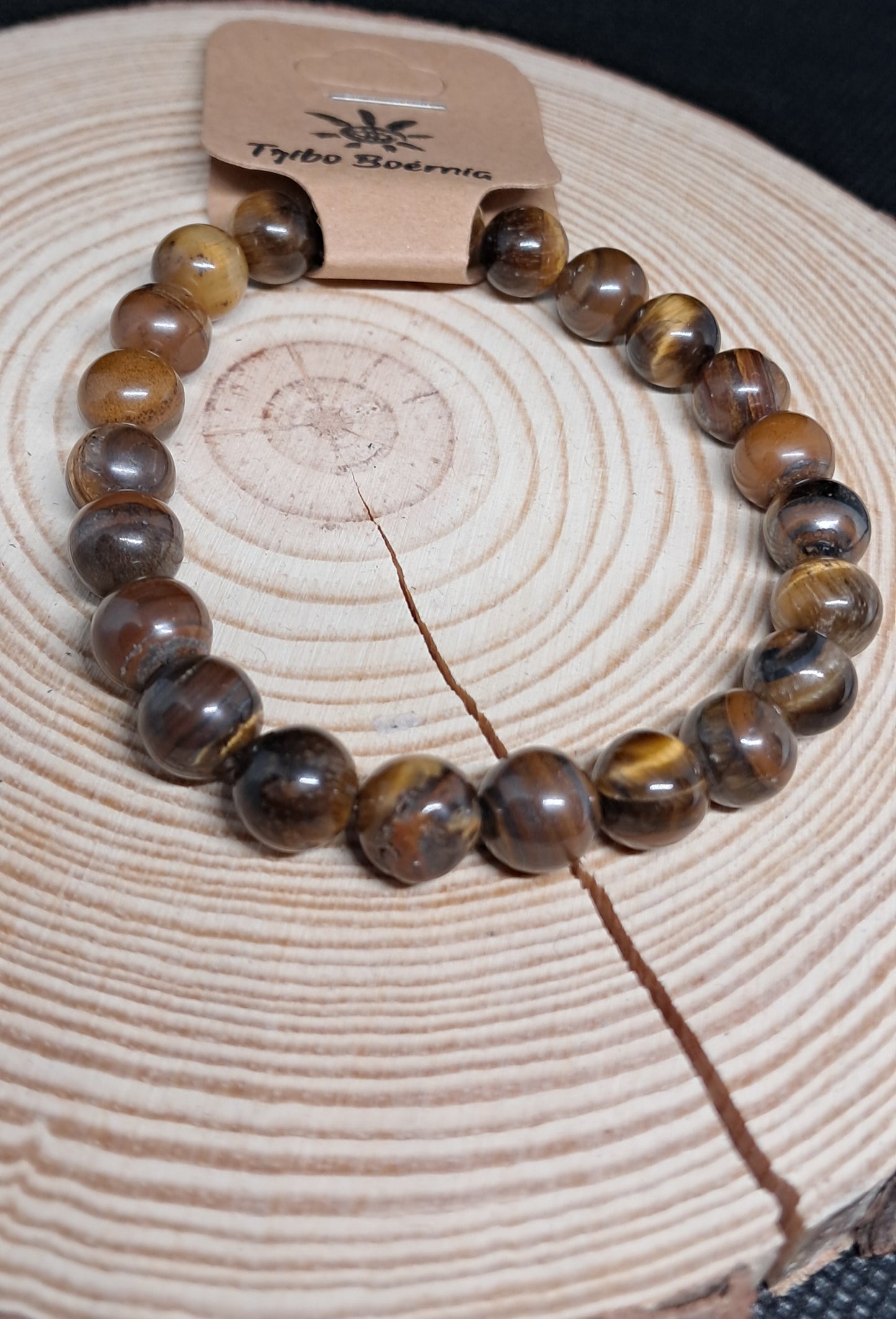 Pulseira Pedras Naturais Olho de Tigre